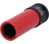KS Tools 515.2055 Douille à chocs 1/2" | Douille à chocs 1/2'' 17 mm, écrou de roues profil Mercedes, chrome vanadium, résistant