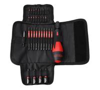 KS Tools - 515.2303F - Trousse d'embouts de vissage à chocs 1/4'' avec tournevis porte-embouts, 31 pièces