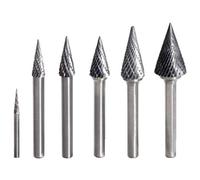 KS Tools Fraise HM forme M, carbure de tungstène, Ø 3 mm, L 38,5 mm, 1 pièce