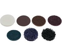 KS Tools 515.5081 Tampons abrasifs de rechange, Ø 50 mm, laine de grattoir, lot de 10