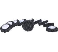 KS Tools 515.5087 Tampons abrasifs de rechange, Ø 50 mm, roue striée noire, lot de 10