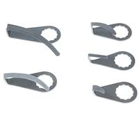 KS Tools 515.5093 Lame grattante, courbe, incurvée, longueur de lame 18mm | Lame de grattoir pour couteau à pare-brise, courbée, L. 16 mm pour 515.5451-140.2251, lame trempée