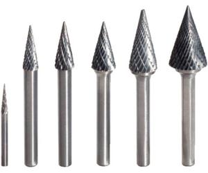 KS Tools 5153276 Fraise sur tige Carbure de tungstène Longueur 70 mm Dimension produit, Ø 6 mm