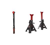 KS TOOLS 516.1442 ynamométrique - Gamme Ergotorque Précision - 40-200 Nm & 160.0370 - Chandelles à Crémaillère, 3 Tonnes - Lot de 2 - Aides pour Soulever des Véhicules - Noir