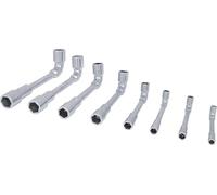 KS Tools - 517.0452 - Jeu de 8 clés à pipe débouchées métriques - 6 pans - En boîte