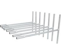 KS Tools - Jeu de clés à douilles à poignée en T 517.1180, 7 pièces 8-14 mm Acier chrome-vanadium