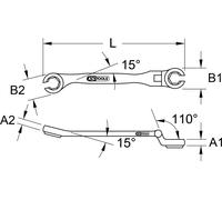 KS TOOLS 518.0392 Clé polygonale double