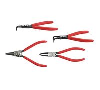KS Tools - Jeu de pinces circlips intérieurs/externes 550.2375 - 4 pièces (2 coudées, 2 droites)