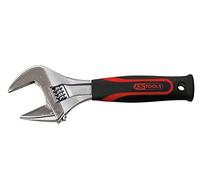 KS Tools 577.0202 Clé à Molette à Ouverture Large avec Manche Bi-Matière | Clé à molette à ouverture large manche bi-matière, 36 mm, 8'' - L.205 mm, Chrome Vanadium