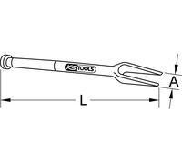 KS TOOLS 670.0091 Levier de montage