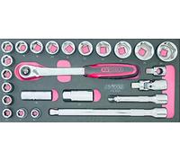 KS Tools - Module de douilles et accessoires 713.1024 1/2'' ULTIMATE® mousse imputrescible 24 pièces