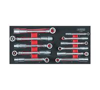 KS Tools - Module de clés à pipe débouchées 713.2011 - 6 pans, 11 pièces
