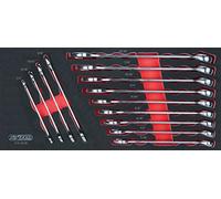 KS Tools 713.2016 - Module de clés mixtes en pouces - Gamme ULTIMATE® - Empreinte des outils découpée au laser - Mousse imputrescible - 13 pièces