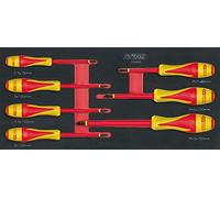 KS Tools 713.6015 Module de tournevis isolés 1000V Fente - Pour vis | Module de tournevis isolés 1000V ULTIMATE Fente - PHILLIPS®, 7 pièces, chrome vanadium, vissage précis