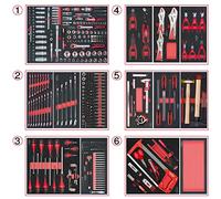 KS Tools – Composition d'outils 6 tiroirs pour servante 714.0452 – 455 pièces