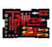 KS Tools, 716.0025, Module d'Outillage Isolés pour Véhicule Hybride ou Electrique pour Boites de Transport SCM, 25 pièce