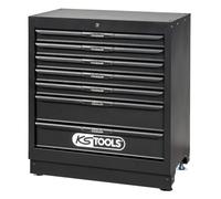 KS Tools 810.8002 - Bloc 7 Tiroirs 34'' - Bloc de Rangement Atelier avec 7 Tiroirs sur Glissière à Roulements à Billes - Intégration dans Système de Rangement Atelier Possible - Fermeture Centralisée