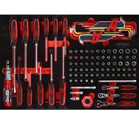 KS Tools Jeu de clés à douille et de tournevis 1/4" dans insert en mousse, 105 pcs KS Tools Quantité:1