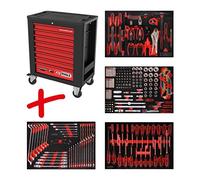 KS Tools 815.4241 PERFORMANCEplus Servante d'atelier P15 avec 241 outils et 4 tiroirs