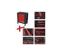 KS Tools 815.6284 PERFORMANCEplus Servante d'atelier P15 avec 284 outils et 6 tiroirs