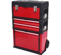 KS Tools Servante d'atelier mobile 850.0340 – Bi-matière, 2 tiroirs, boîte à outils amovible