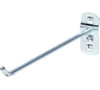 KS Tools 860.0807 - Crochet 45° 200mm Ø6mm - Epaisseur du plateau 1,5 mm - Vis de fixation inclus - Zingué