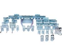 KS TOOLS - 860.0888 - Kit crochets et accessoires d'accroche - Pour ranger et afficher vos outils - S'utilise sur nos panneaux SRM perforés ou faces latérales de nos servantes