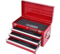 KS TOOLS 891.0003 - Coffre À Outils Vide Avec 3 Tiroirs (911.0100) - Glissières À Roulements À Bille - Tiroirs Complètement Retirable - En Tôle D'Acier - Rouge