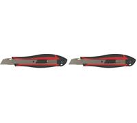 KS Tools - 907.2135 - Cutter à système de blocage - 18 mm - Lame sécable épaisseur 0,5 mm (Lot de 2)