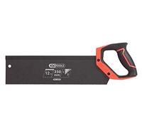KS Tools Scie à dos Travaux de finition 350 mm – 2 angles de coupe, 12 Tpi, poignée bi-matière