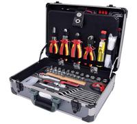 KS Tools 911.0628 1/4 + 1/2 Malet. Outils -Electricien, 128 pcs | Valise d'outils pour électromécanicien et électricien 1/4'' + 1/2“, 128 pièces