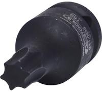 KS TOOLS 911.0933 - Douille à chocs courte TORX 1/2'', T55 - Uniquement pour utilisation à chocs - En Chrome-Molybdène Noir