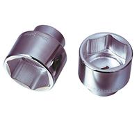 KS Tools 911.1686 - Douille 6 pans 1'', 82 mm - Version courte - En Chrome Vanadium - Finition satinée