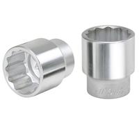 KS Tools 911.3519 - Douille 12 pans 3/4" - 3/4'' - Version courte - Chrome Vanadium - Finition chromée satinée