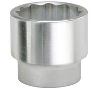 KS Tools 911.3550 - Douille 12 pans 3/4" - 2'' - Version courte - Chrome Vanadium - Finition chromée satinée