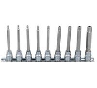 KS Tools 911.3980 Rail de douilles tournevis Torx percée 9 pièces
