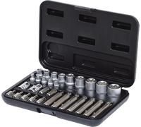 KS Tools 911.4301-1 Coffret de douilles et d'embouts KS, 30 pièces - 14 | Coffret 30 pièces, 14 Torx 30mm et 75mm, douilles et embouts, chrome vanadium
