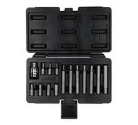 KS Tools 911.5040 Coffret embout de vissage 1/2-6 pans - 10 mm - 15 pièces | Coffret de 15 Embout de vissages 6 pans 1/2'', 12 mm, outillage professionnel, chrome vanadium
