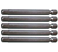 KS Tools – Embouts de vissage – 911.7715 – 6 pans percé 6 mm L.75 mm 1/4'' – Boîte de 5