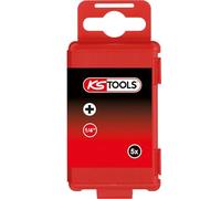 KS Tools Embouts de vissage 911.7731 – PH2 75 mm 1/4'' acier nickelé – Pack 5