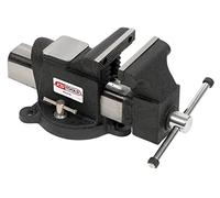 KS Tools – Étau à mors parallèles 914.0144 – base tournante, mors/enclume/coulissante polis – 100 mm