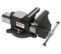 KS Tools 914.0145 Etau d'établi à mors parallèles - 125 mm - Base tournante | Etau à mors parallèles, 125 mm, acier forgé