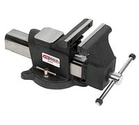 KS Tools - 914.0146 - Etau d'atelier à mors parallèles - 150 mm - Base tournante - étau d'établi polyvalent