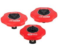 KS Tools Jeu de 3 mini-cliquets réversibles sans manche 914.1215 1/4'' 3/8'' 1/2''