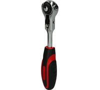 KS Tools - 914.1405-E - Cliquet modifix 1/4" à tête pivotante et poignée en T - 72 dents - Finition chromée satinée - Chrome vanadium