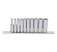 KS Tools - Jeu de douilles 6 pans 1/4" 917.0610 - longues, 10 pièces 4-13 mm