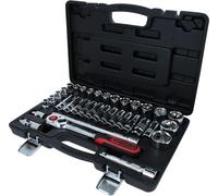 KS Tools Coffret de douilles 918.0635 1/2" 10 à 34 mm CHROMEplus 35 pièces Acier au chrome-vanadium