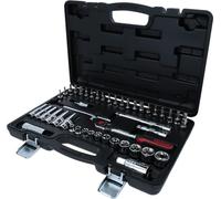 KS Tools 918.0846 - Coffret de douilles 3/8" 6 pans - Gamme CHROMEplus - Système FlankTraction - En Chrome Vanadium - Finition chromée - 46 pièces