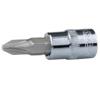 KS Tools 918.1636 - Douille tournevis PHILLIPS, Longueur 55 mm, PH2 - En Chrome Vanadium - Finition chromée