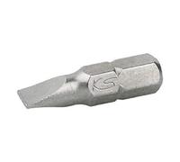 KS TOOLS 918.3047 Mini-Embout 1/4" pour vis à Fente 4,0 mm, 18 mm | Embout de vissage 1/4'' Fente 4,0 mm, L. 18 mm du coffret 918.3050, outillage professionnel, chrome vanadium